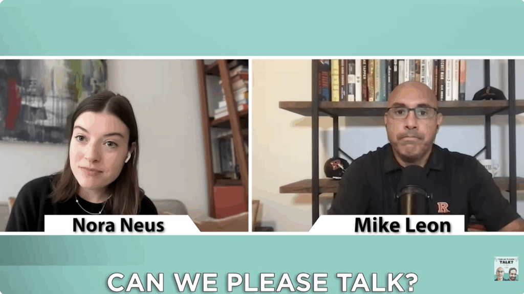 Nora Neus discussing Louie Palu's January 6 experience